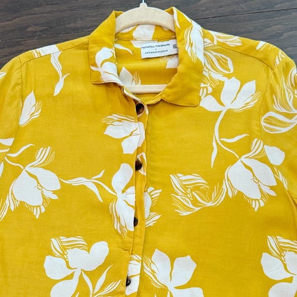 Anthropologie x Faithful Toulin Blouse Size 6 - Picture 7 of 12